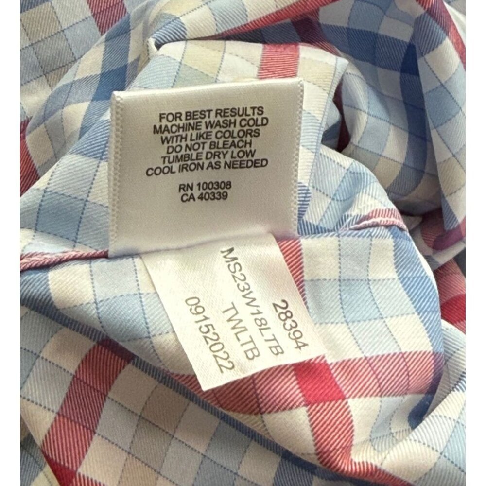 Peter Millar NWT Crown Lite Walker Sport Shirt Cotton Stretch Plaid Check Size S - Picture 8 of 9